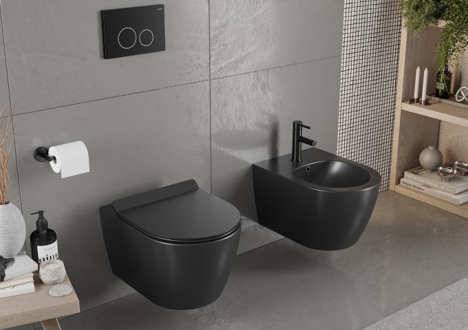 Recipiente și perii WC aur roz